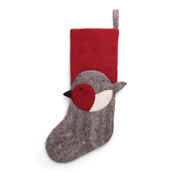 Felt Christmas Stocking - Bird